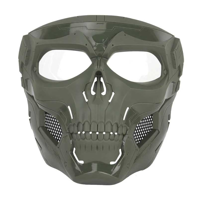 Пейнтбольная тактическая маска с черепом, дышащая, для стрельбы, охоты, мужчин, полное лицо, страйкбол, маска на Хэллоуин, военные маски с черепом
