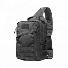 YAKEDA Outdoor Waterproof Walking Sling Bag With Concealed Gun Holster Design Mens Small Tactical Shoulder Chest Bag
