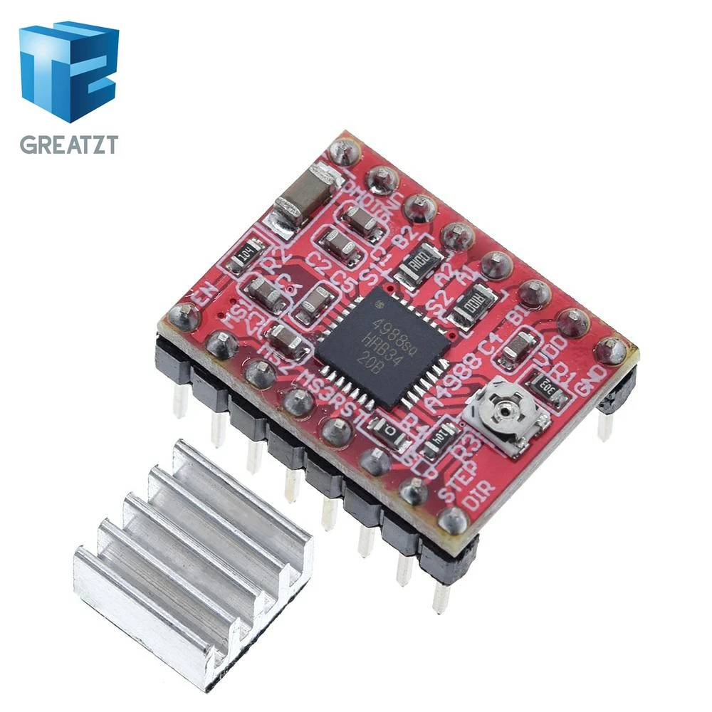 Запчасти для 3D принтера GREATZT CNC Reprap pololu A4988 модуль драйвера шагового двигателя с