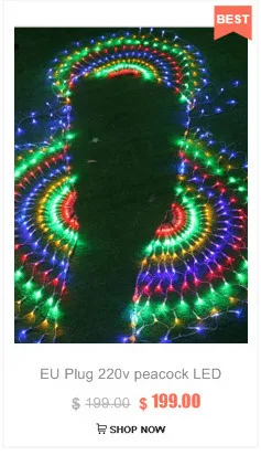 20set LED Net Light 1.5*1.5M/3*2M/6*4M 8 kinds of Patterns Weaving String Lights Christmas Garland Holiday Light Garden