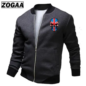 

ZOGAA 3D Skull Men Jackets Spring Jackets Male Streetwear Coats Men's Zipper Jacket Casual Streetwear Hip Hop Slim Fit Coat