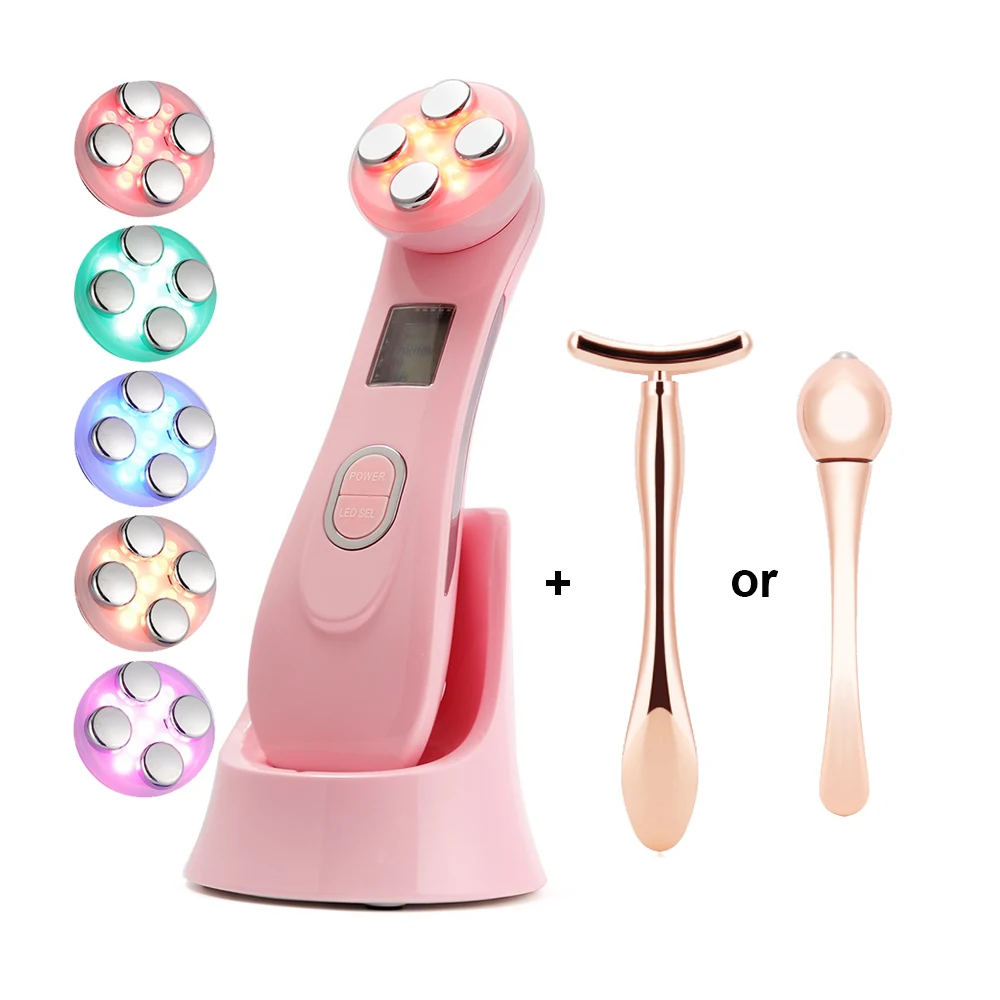 VIP Dropshipping RF EMS Micro-Current LED Phototherapy Beauty Device Eye Care Massager Dark Circle Wrinkle Removal Face Lifting