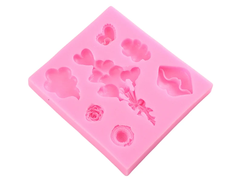 Love Balloon Silicone Molds DIY Wedding Cake Decorating Tools Cupcake Topper Fondant Mold Candy Clay Chocolate Gumpaste Moulds