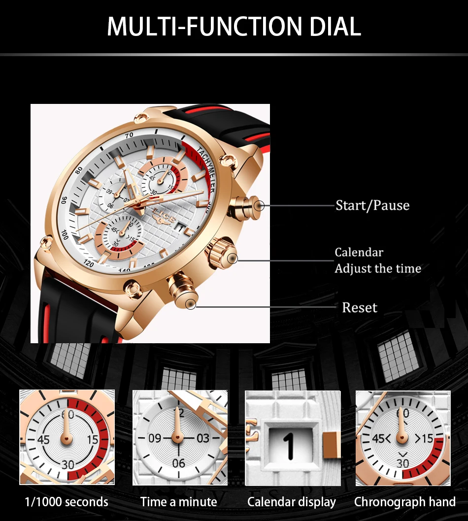 Reloj Hombre LIGE часы мужские s кварцевые часы Топ бренд Роскошные модные спортивные часы водонепроницаемые мужские часы Relogio Masculino+ коробка