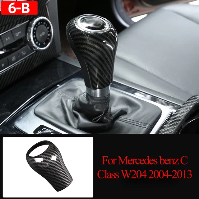 Carbon Fiber Car Interior Decoration Trim Stickers For Mercedes benz C Class W204 C180 C200 2007-2013 Accessories 6
