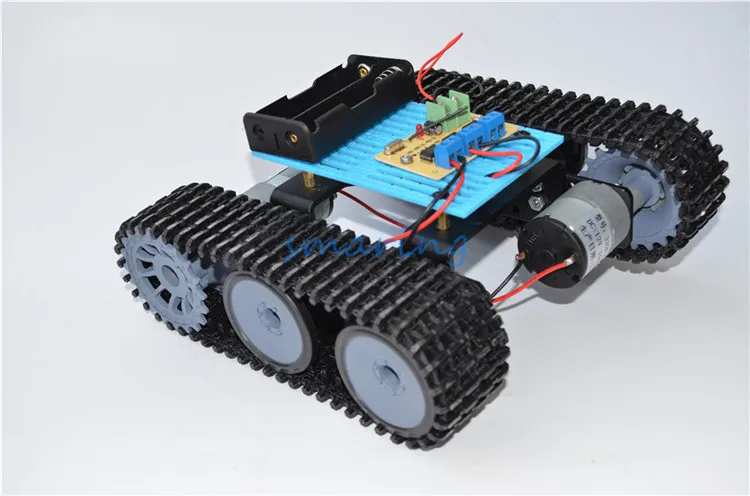 DIY собранная модель танка с дистанционным управлением робот шасси Смарт RC робот комплект гусеничный автомобиль для детей