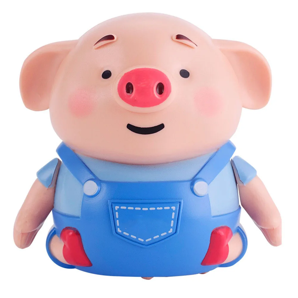 

Mini Pig Robot Inductive Line Drawing Toys with Light Music Education Toy with Drawing Pen +USB Charging Cable Dropshipping