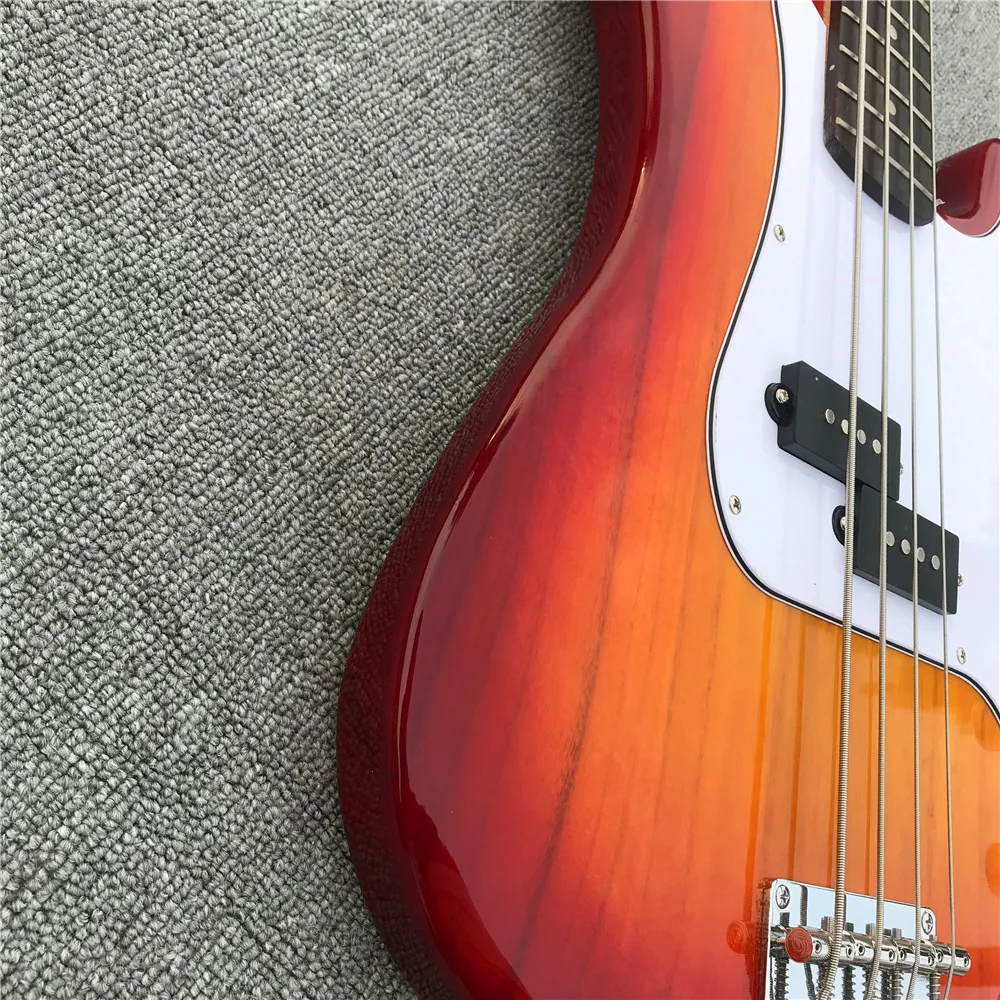 Free shipping P electric bass color can be customized, factory store
