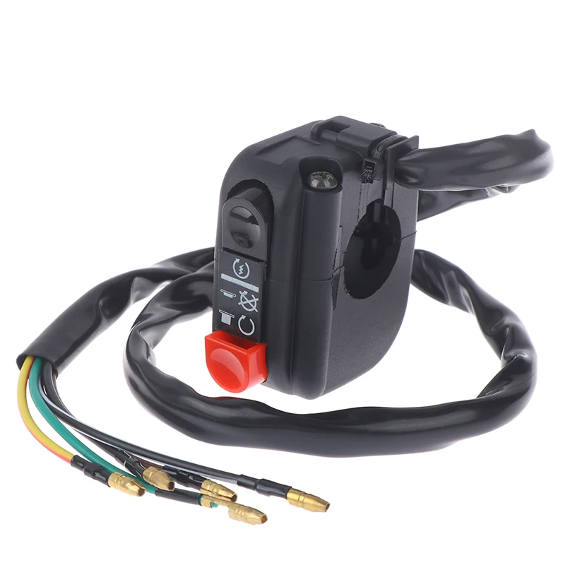 Universal Motorcycle ATV 7/8&quot Handlebar Mount Start Stop Kill On Off Button Side Right Switch ES |