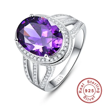 

10.2ct Natural Amethyst Fire Mystic Topaz Solid 925 Sterling Silver Ring Cocktail Vintage Jewelry