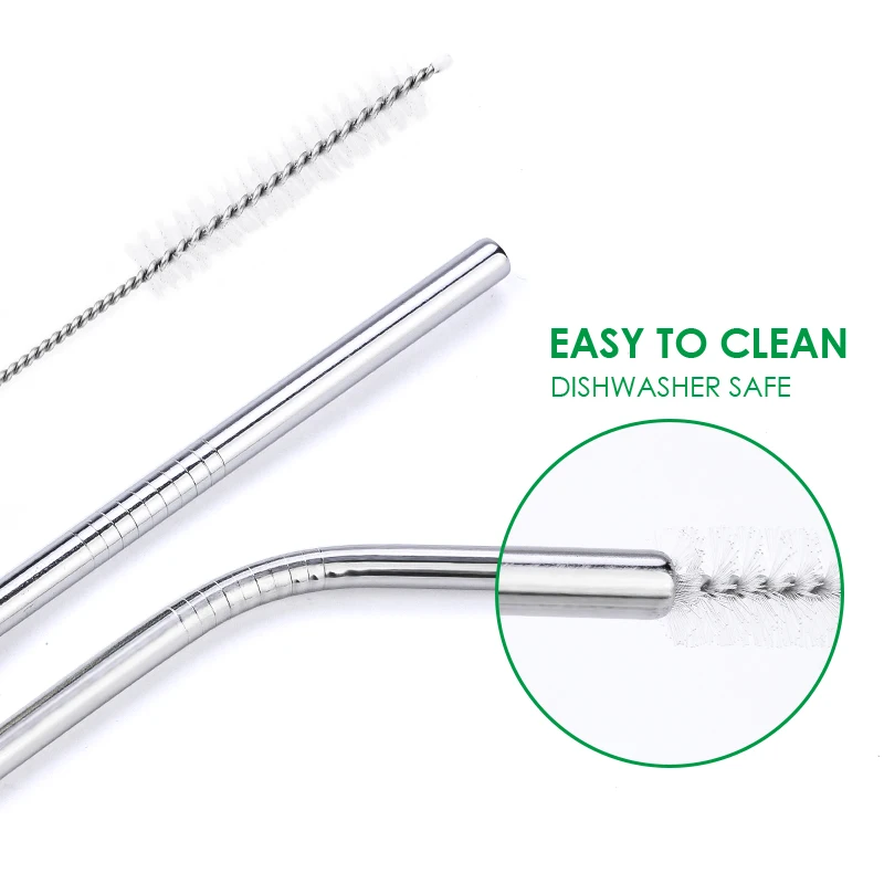 Multifunctional Stainless Steel Straw Cleaning Brushes - Set of 50/100, Barware Accessory