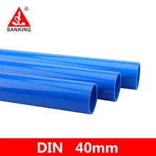 Sanking 2pcs UPVC 40mm Pipe Garden Irrigation Connector Water Pipe Joints PVC Pipe Fillings Fish Tank Straight Fitting Joint