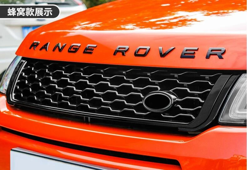 Гоночные Грили для LAND ROVER RANGE ROVER EVOQUE Высокое качество ABS Черные Аксессуары для решетки