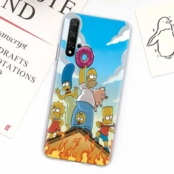 Чехол Homer J. Simpson для Honor 20 Pro 10 20 Lite 20i Honor 8X 9X 8A Pro 8C 8S Play 3e жесткий чехол для телефона - Цвет: H12