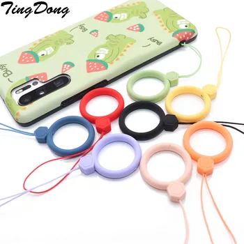 

Universal short mobile phone rope lanyard Ring lanyard Anti-drop rope lanyard Strap Unique Finger Ring Pattern Cellphone Strap