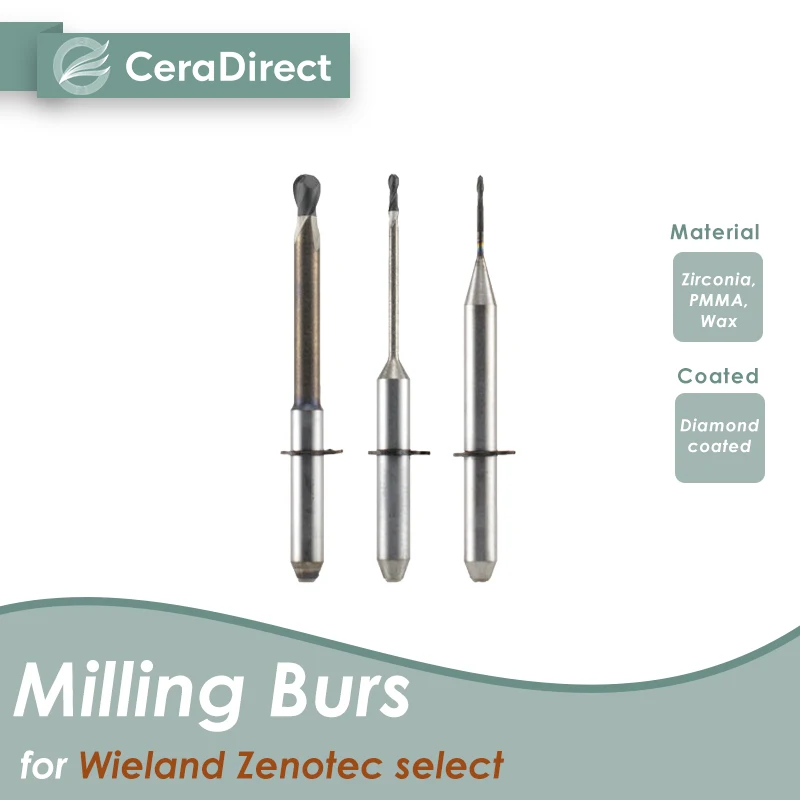 

Фрезерные боры для Wieland Zenotec, специальный фрезерный станок-CADCAM, фрезерование буры и насадки для резки (2 шт.)