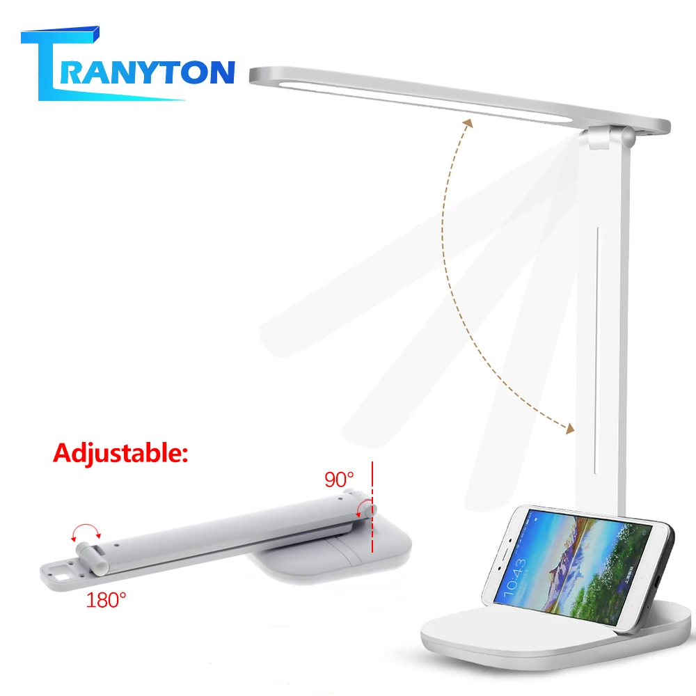 Portable LED Desk Lamp Foldable Touch Dimming Table Lamp USB Charging Reading Desk Light for Study Work Children LED Night Light