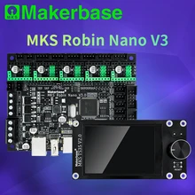 Makerbase mks robin nano v3 32bit 168mhz f407 peças de impressora 3d tela tft impressão usb vs nano v2