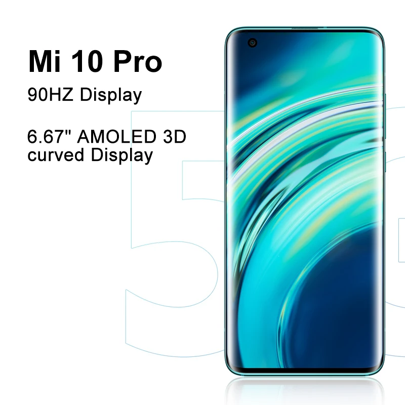 Глобальная версия Xiaomi Mi 10 pro 8 Гб 256 мобильный телефон 5G Snapdragon 865 Octa Core 108MP Quad Camera 6 67