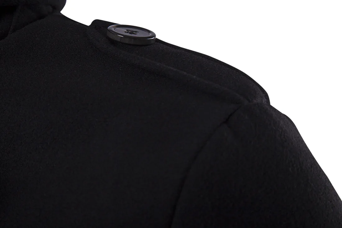 Foreign Trade New Style Men Business Casual Duffle Coat Double Breasted Simple? Coat Trench Coat Men's DY1207