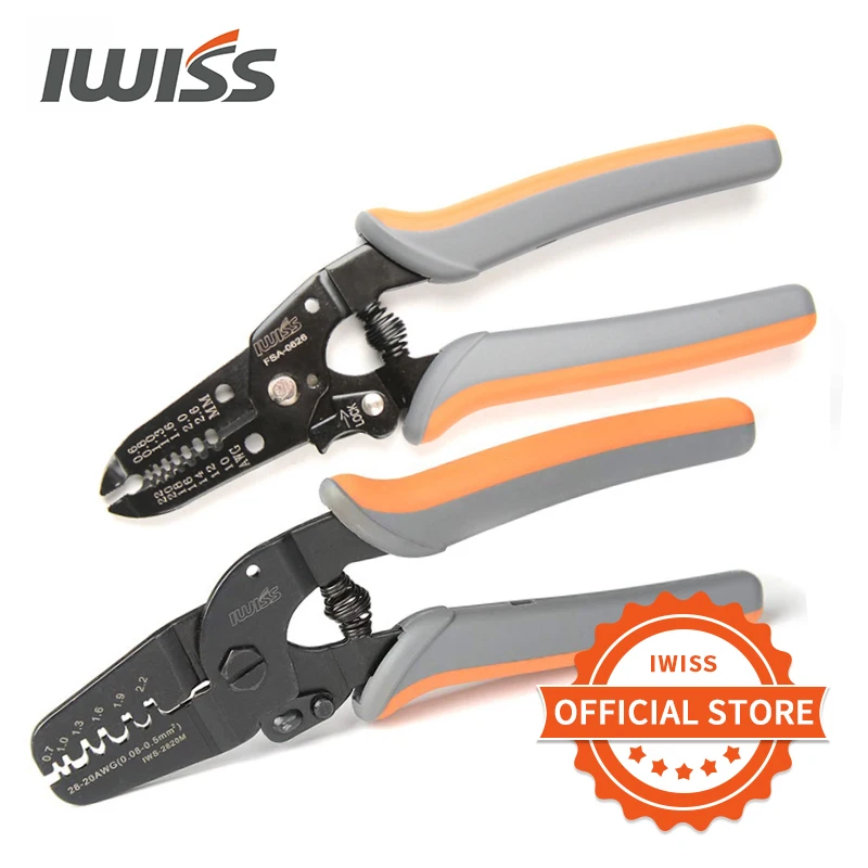 Iwiss Mini Micro Open Barrel Crimper Tools Iws-2820 Per Crimpatura 28-20Awg Jam, Molex, Tyco, Terminali E Connettori Jst