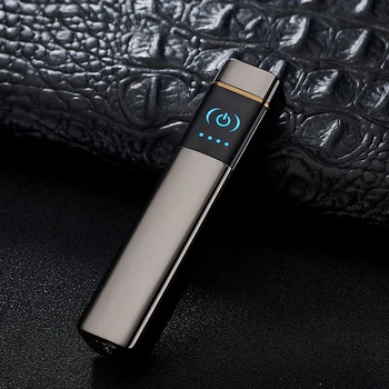 

2020 New square Shape USB lighter recharge with touch Induction Plasma lighter USB