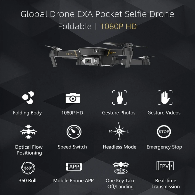 GD89 оптический поток позиционирования складной беспилотный, воздушный беспилотный Дрон с дистанционным управлением Дрон E58 четырехосный Дрон