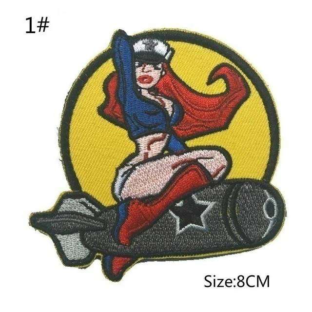 New Embroidered Badges HOOK & LOOP Patches Clothes Accessories Military Tactical Patch Appliques Armbands 1