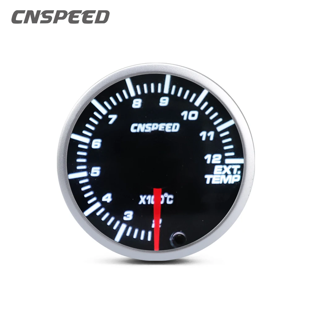 

2inch 52mm 12v Universal Racing Car 10 Color LED Exhaust Gas Temp Gauge Ext Temp Meter Egt Red Pointer With Sensor