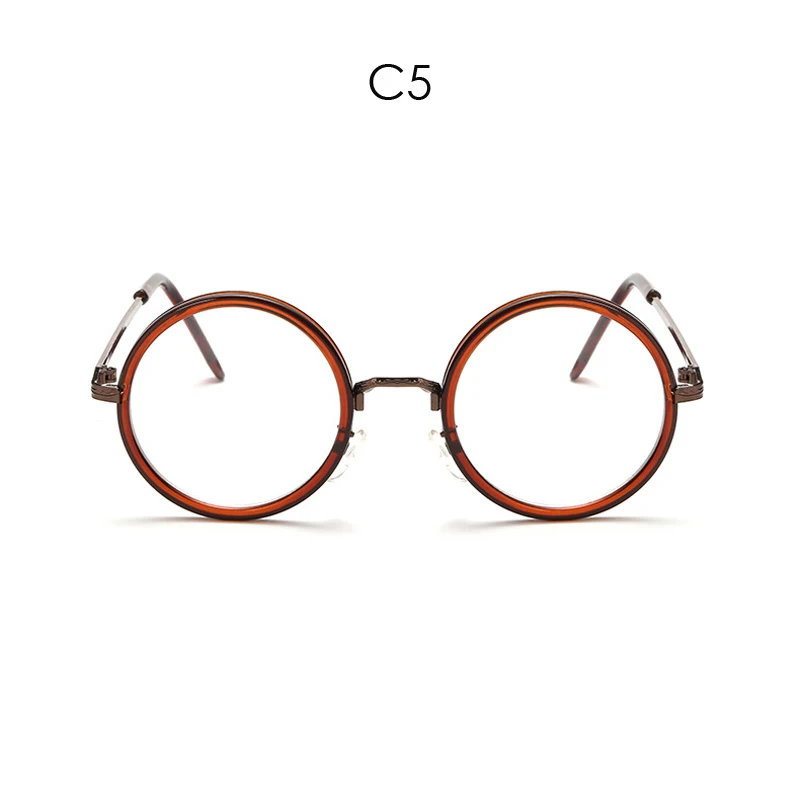 Iboode круглые очки ретро оправа для женщин ясная близорукость оправы для очков мужские прозрачные оптические РЕЦЕПТ на очки для зрения