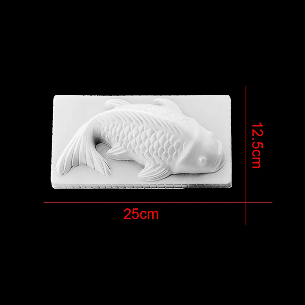 Новые DIY 3D Koi Рыбы пластиковае формы для торта шоколадного желе формы для сладостей форма для выпечки - Цвет: M