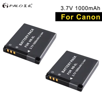 

PALO camera battery 2pcs new NB-8L in digital batteries 3.7v 1000mAh for Canon PowerShot A3300 A3200 A3100 A3000 A2200 A1200 IS