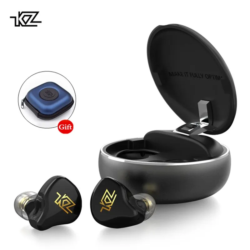 

NEW KZ T1 TWS Wireless Touch Control Bluetooth 5.0 Earphone Hybrid HIFI Earbuds Earphone Noise Cancelling Handsfree HD Headphone