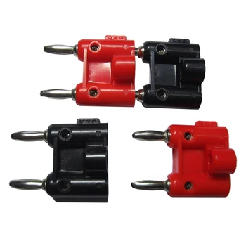

4 pcs Screw Type Dual Banana Plug Speaker Connectors 436 + Type