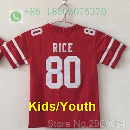 for kids youth San Francisco A+ качественная Детская Молодежная Джерси 16 Joe Монтана Carlos Hyde NaVorro Bowman Jimmy Garoppolo Джерси - Цвет: for kids youth