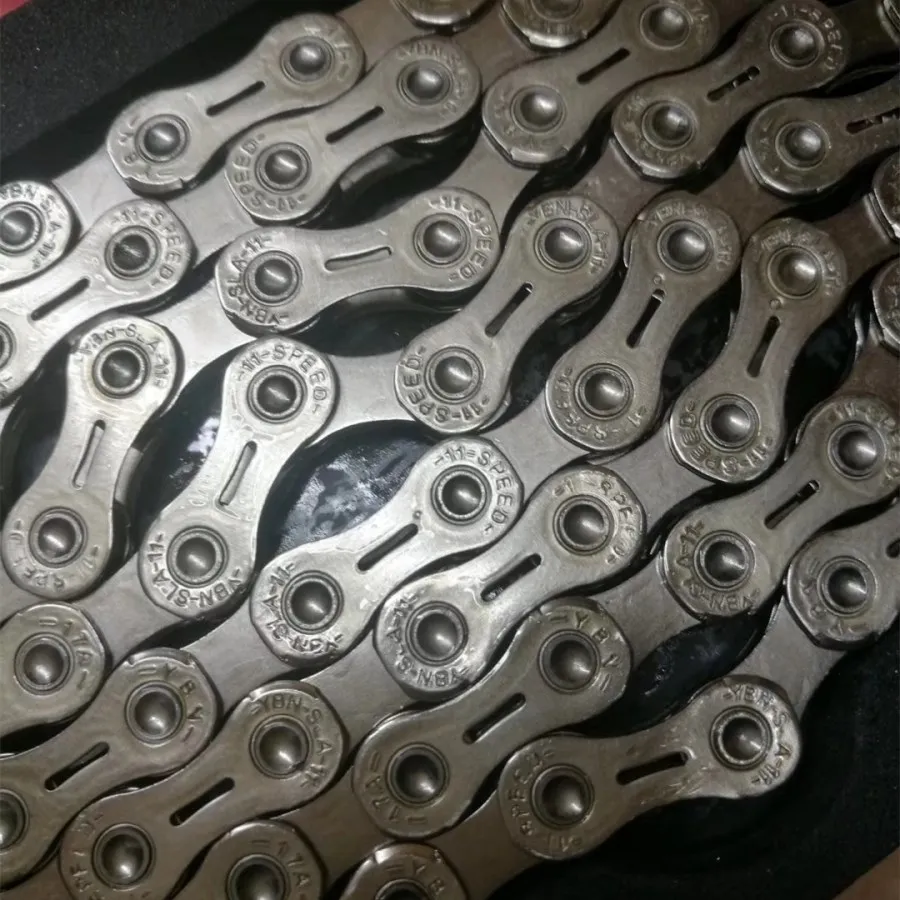 YBN AloBon 11-speed Chain Sla-h11-s2 полуполые цепи шоссе горный велосипед цепь яркое серебро