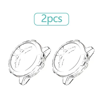 

2 PCS Soft Ultra Slim Clear TPU Protective Case Cover Frame For Garmin Fenix 5X Smart watches Protection accessories Cases
