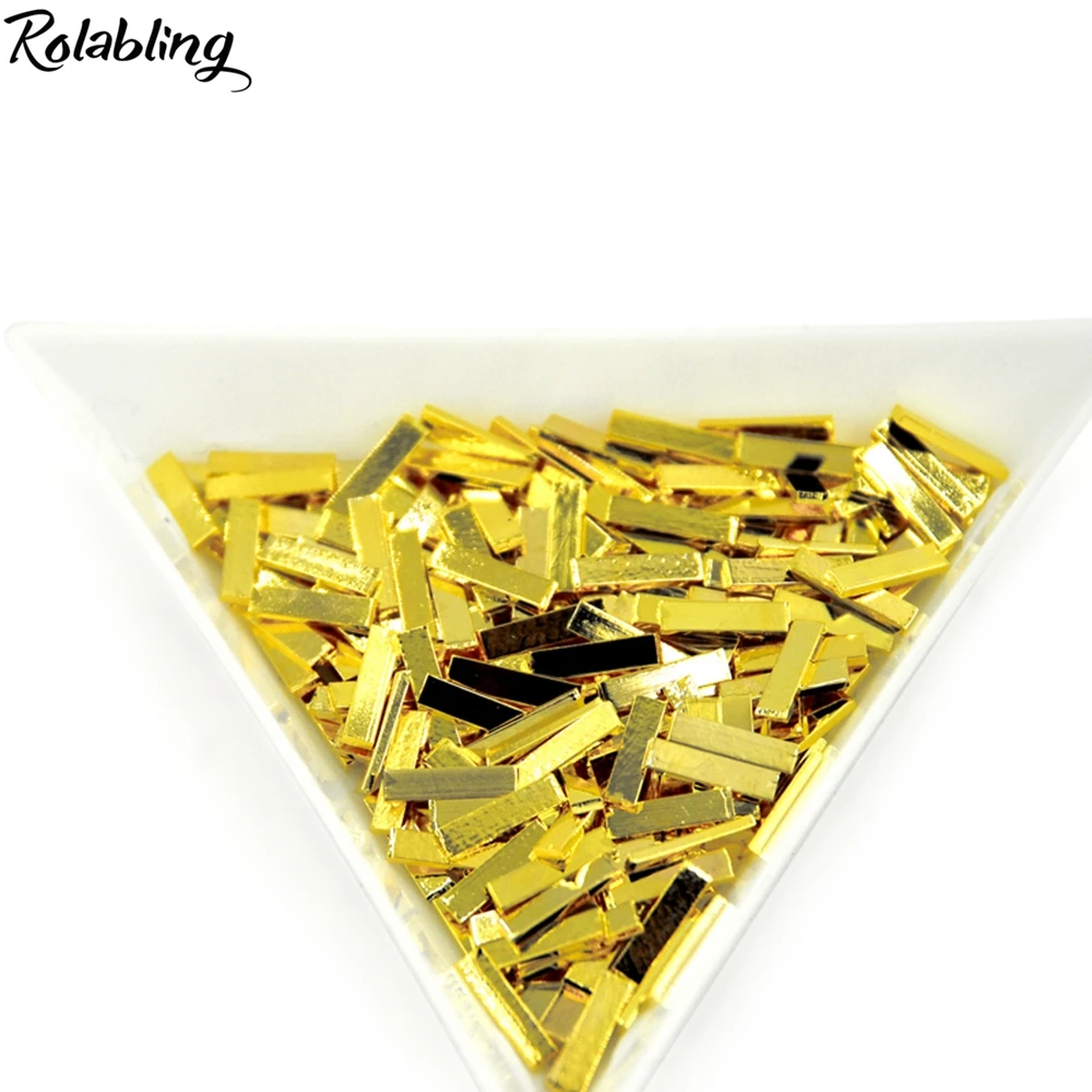 

20PCS/SET 3D Metal Strips Decoration Gold Fashion Fingernails Nail Art Decorations DIY 3D Nail Accessories Manicure Tool