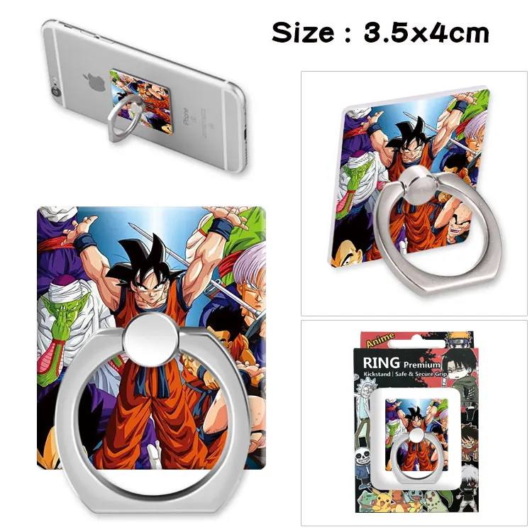 Dragon Ball Сон Гоку Кайо Вегета держатель мобильного телефона палец стенд кольцо косплей реквизит аксессуар брелоки талисманы - Цвет: D