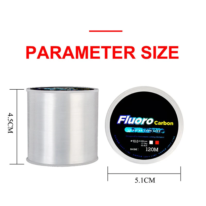 DIKANO 120 Meter Nylon Fishing Line Sinking 0.2 to 0.6mm Diameter