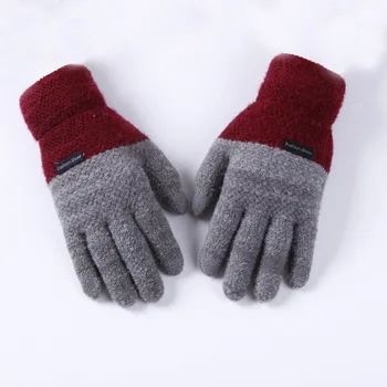 

Unisex Thicken Winter Gloves Men Women Knitted Fluff Wrist Mittens Warm Wool Cashmere Gloves Screen Sense Guantes Luva