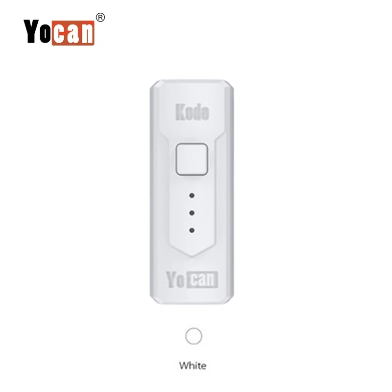 White YOCAN Kodo Vape Box Mod 400 мАч батарея Регулируемое напряжение батарейные блоки электронных сигарет для 510 Распылитель на резьбе испаритель - Цвет: White
