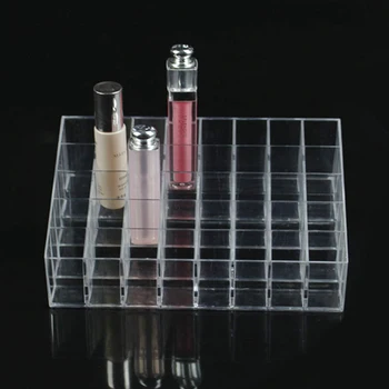 

36/40 Holes Lipstick Storage Holder Clear Acrylic Lipstick Box Organizer For Display Stand Cosmetic Makeup