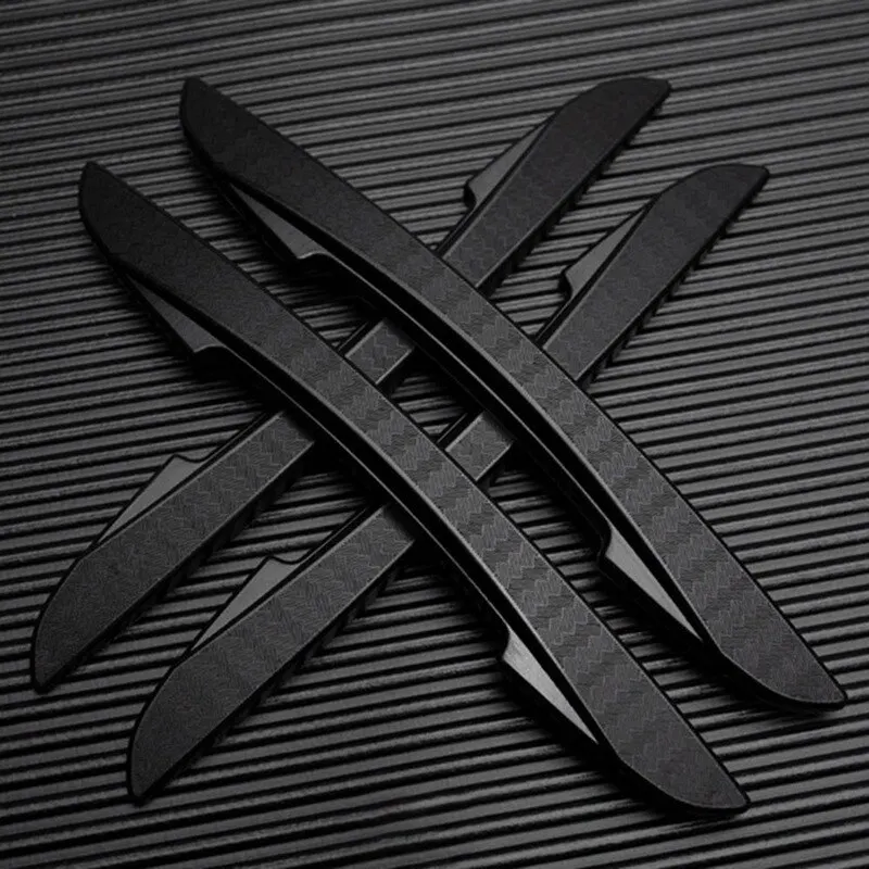 

4Pcs/Set Car Side Door Edge Rear View Mirror Cover Protection Strip Anti Scratch Collision Sticker Auto Exterior Accessories