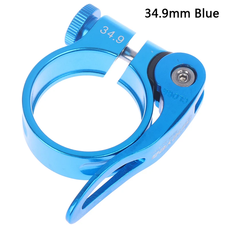 Сплав MTB велосипед BMX велосипед сиденье зажим алюминия Quick Release Plate Горный Дорожный Fixed Шестерни зажим стойки сиденья велосипеда 28,6/31,8/34,9 мм - Цвет: BL3