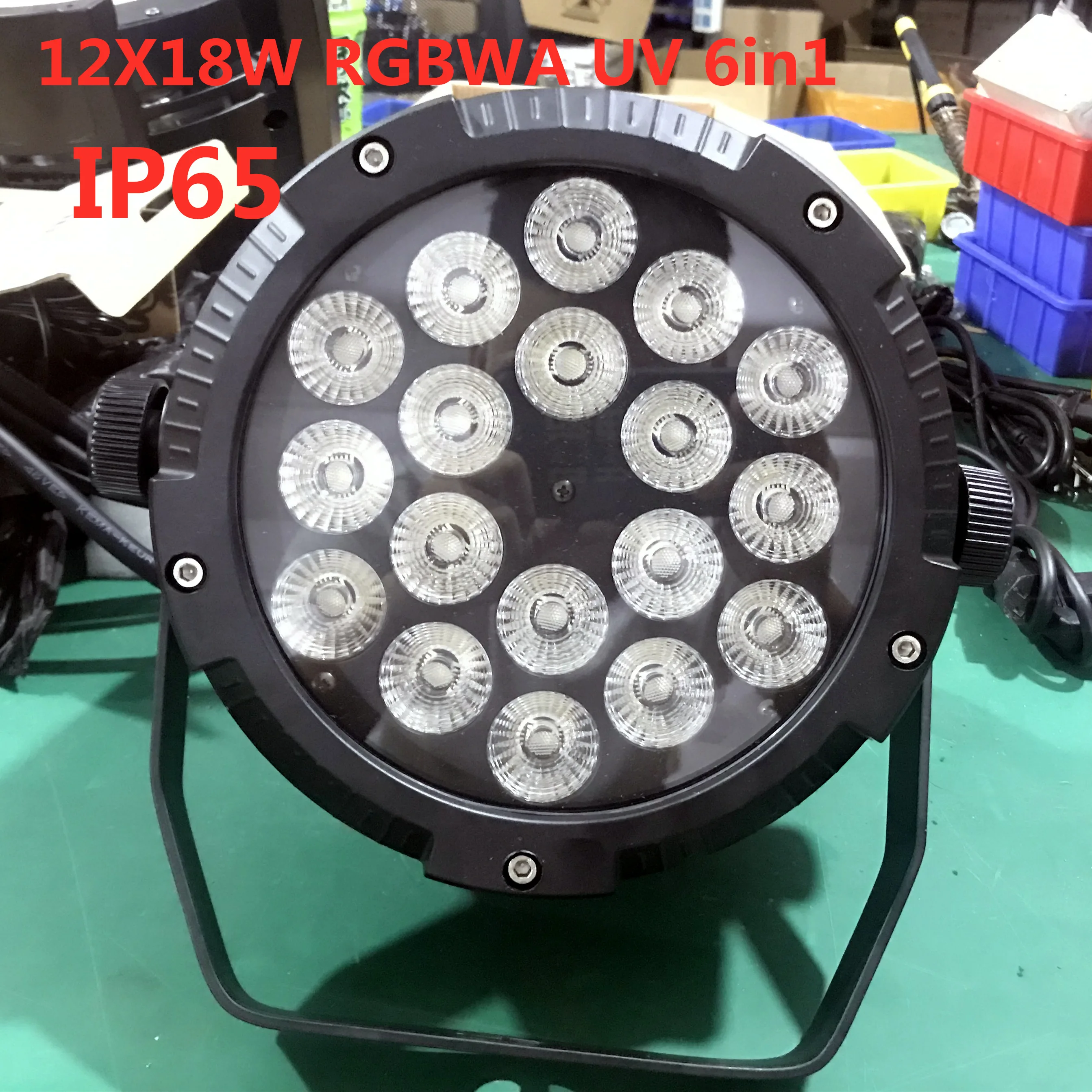 IP65 Водонепроницаемый светодиодный Par свет 12X12 Вт RGBW 12x15 RGBWA 12x18 UV 6в1 тонкий