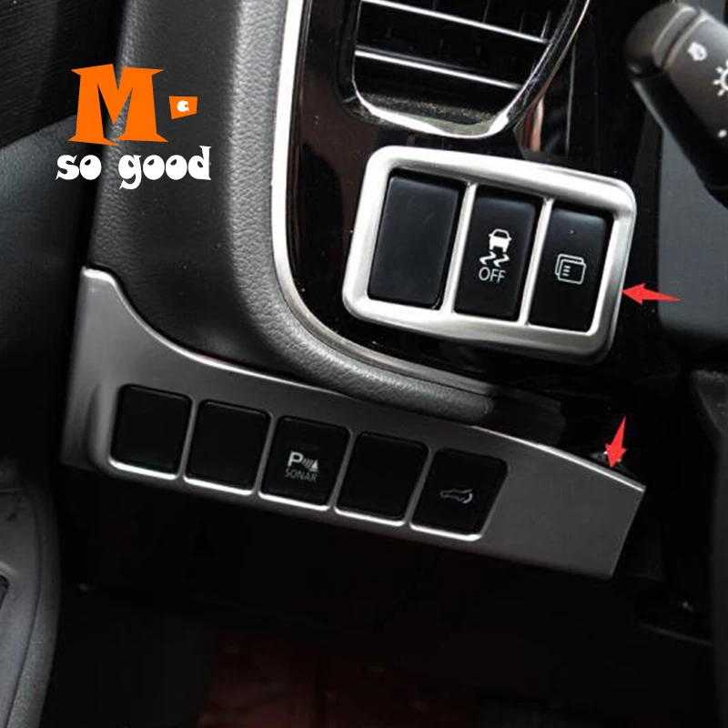 

2015 2016 2017 аксессуары для Mitsubishi Outlander, автомобильное матовое украшение, Стайлинг, левая сторона, фоторамка, обшивка