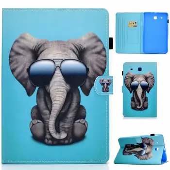 

Children Cartoon PU Leather Tablet Case for Samsung Galaxy Tab E T560 SM-T560 9.6 Inch Flip Stand Cover Shell Capa Funda+pen