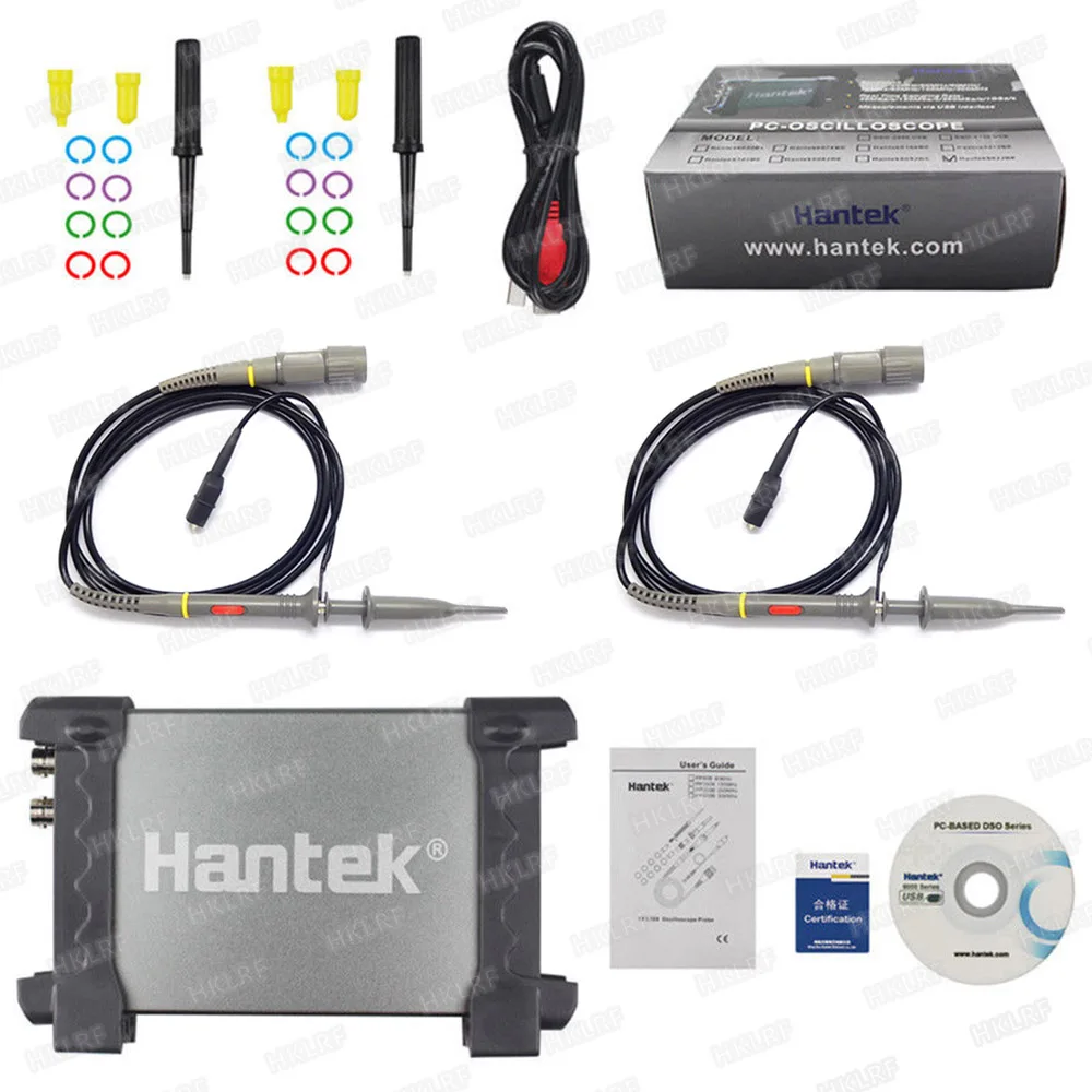 Осциллограф Hantek 6022BE портативный 20 МГц 48 Мвыб/с USB 2 канала | Компьютеры и офис