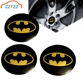 

4pcs/lot Universal Bat Pattern Car Wheel Hub Centre Cover Caps Emblem Badge Sticker Logo Car Styling for Universal Cars Moto